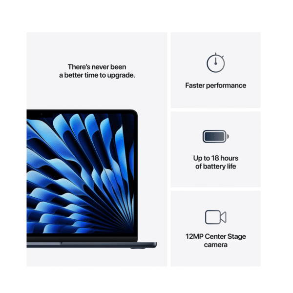 Apple MacBook Air (2025) 13 - M4  16GB  256 GB Midnight - Image 4